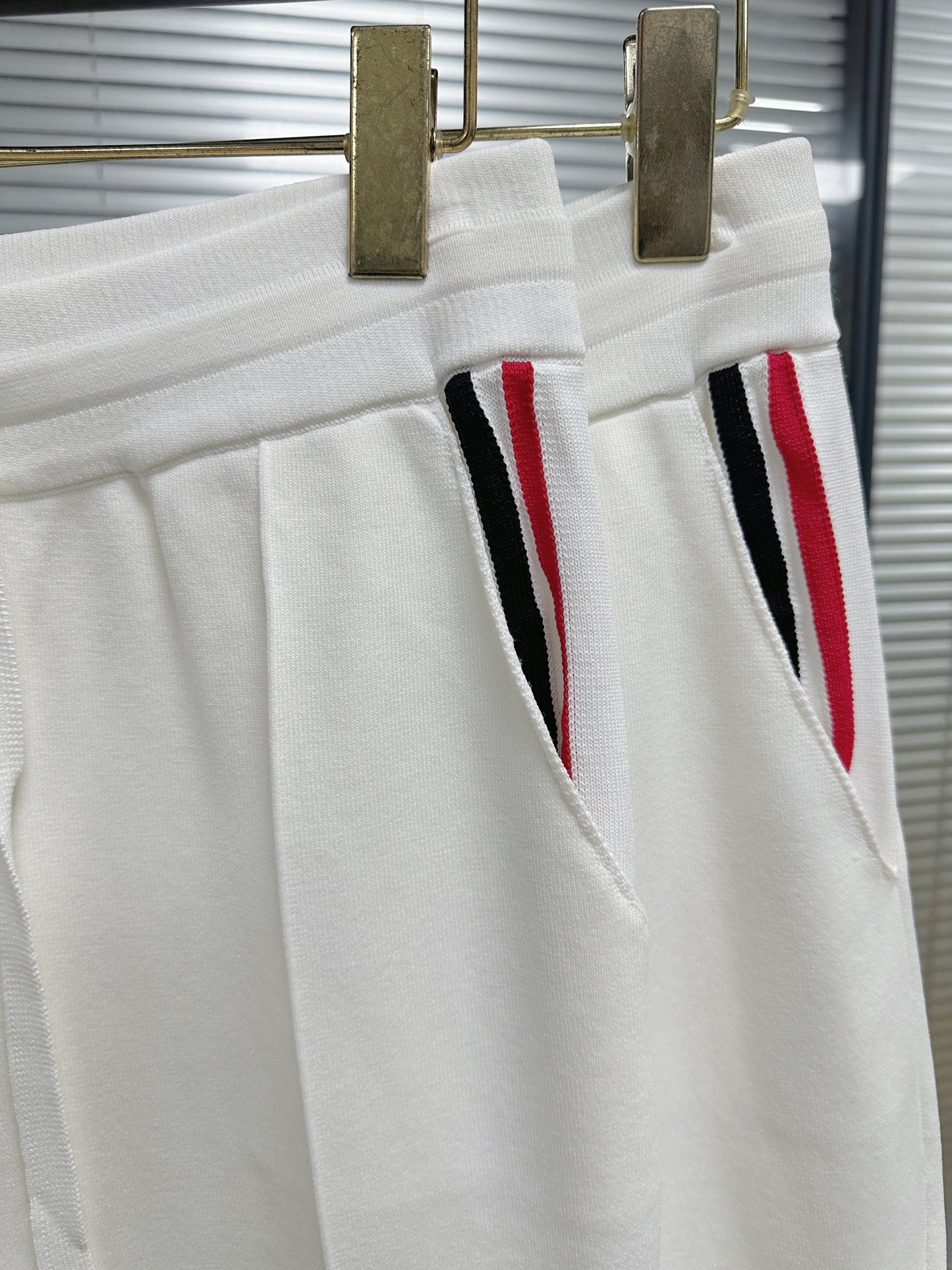 White and Dark Blue Short