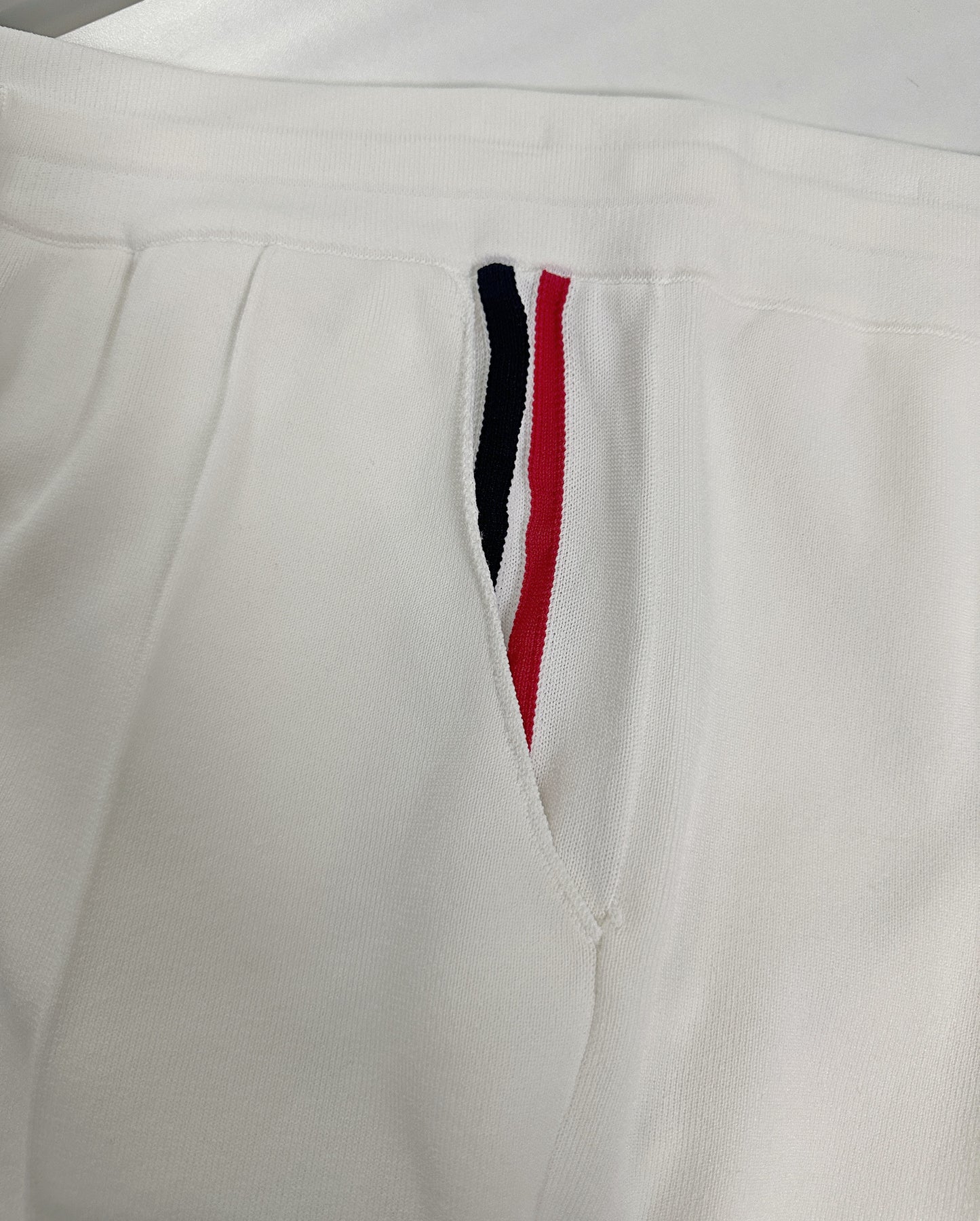 White and Dark Blue Short