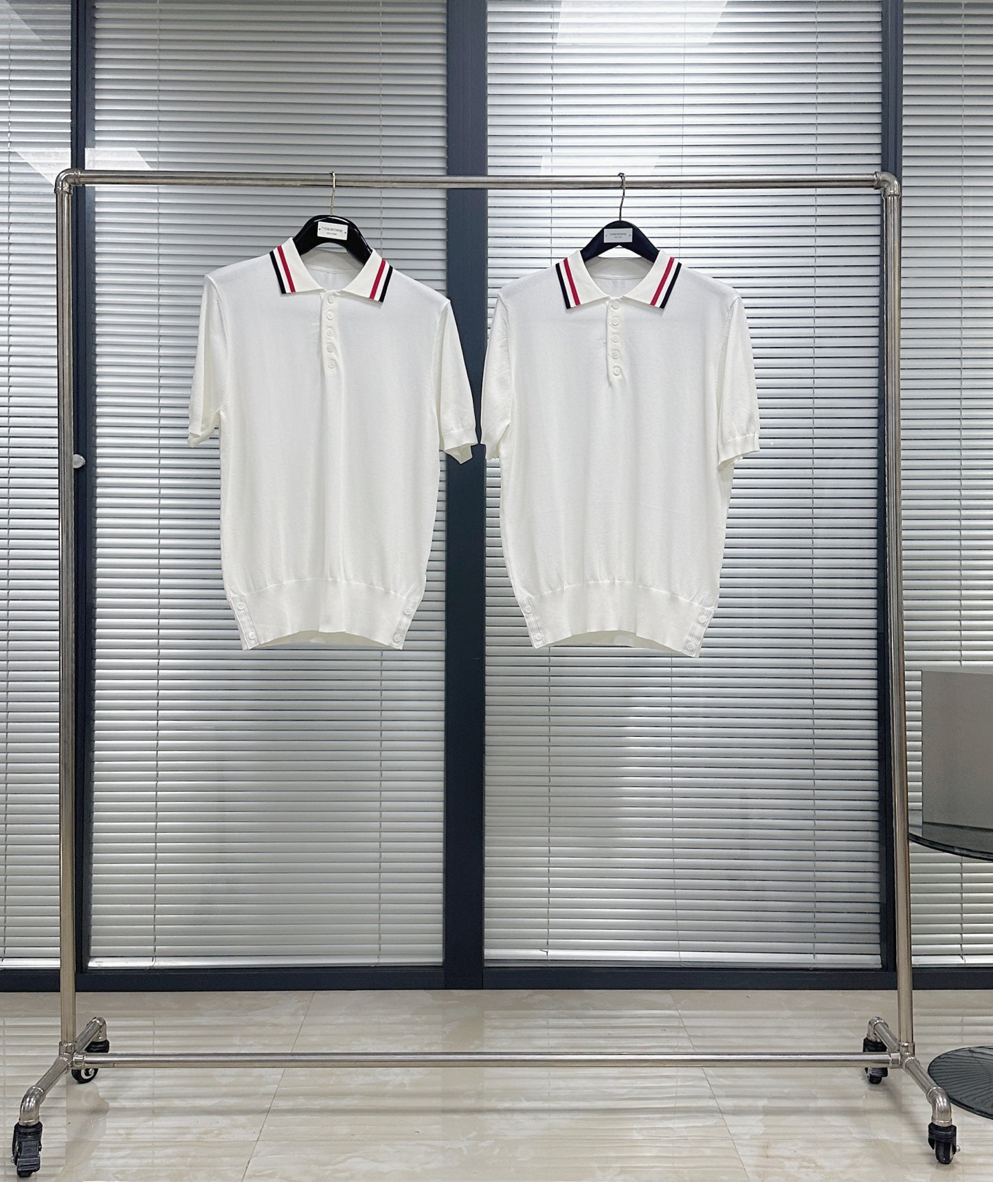 White and Dark Blue T-Shirt