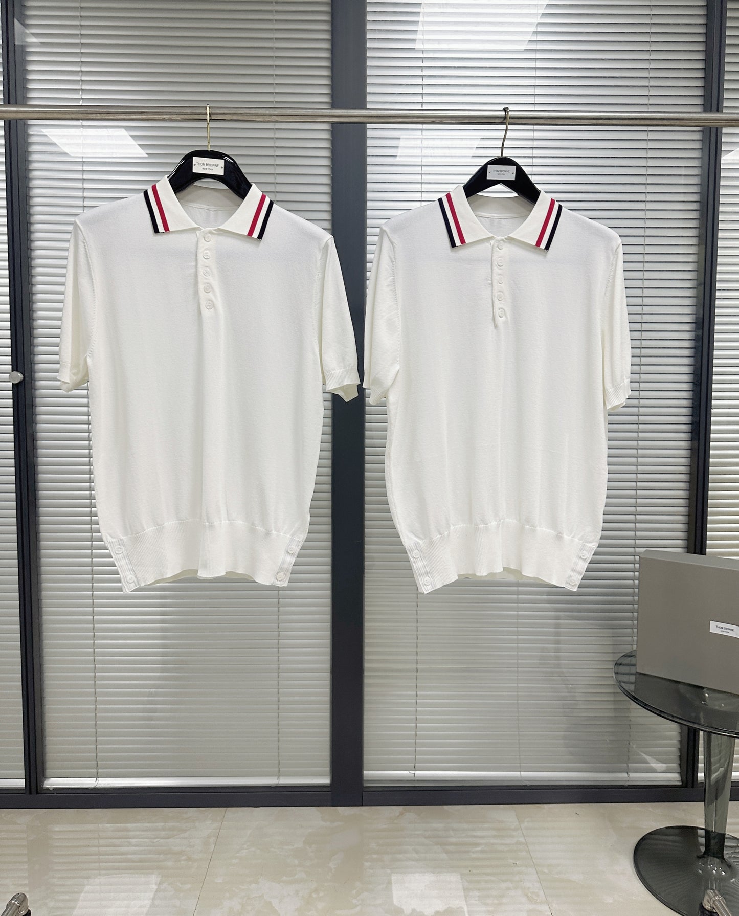 White and Dark Blue T-Shirt