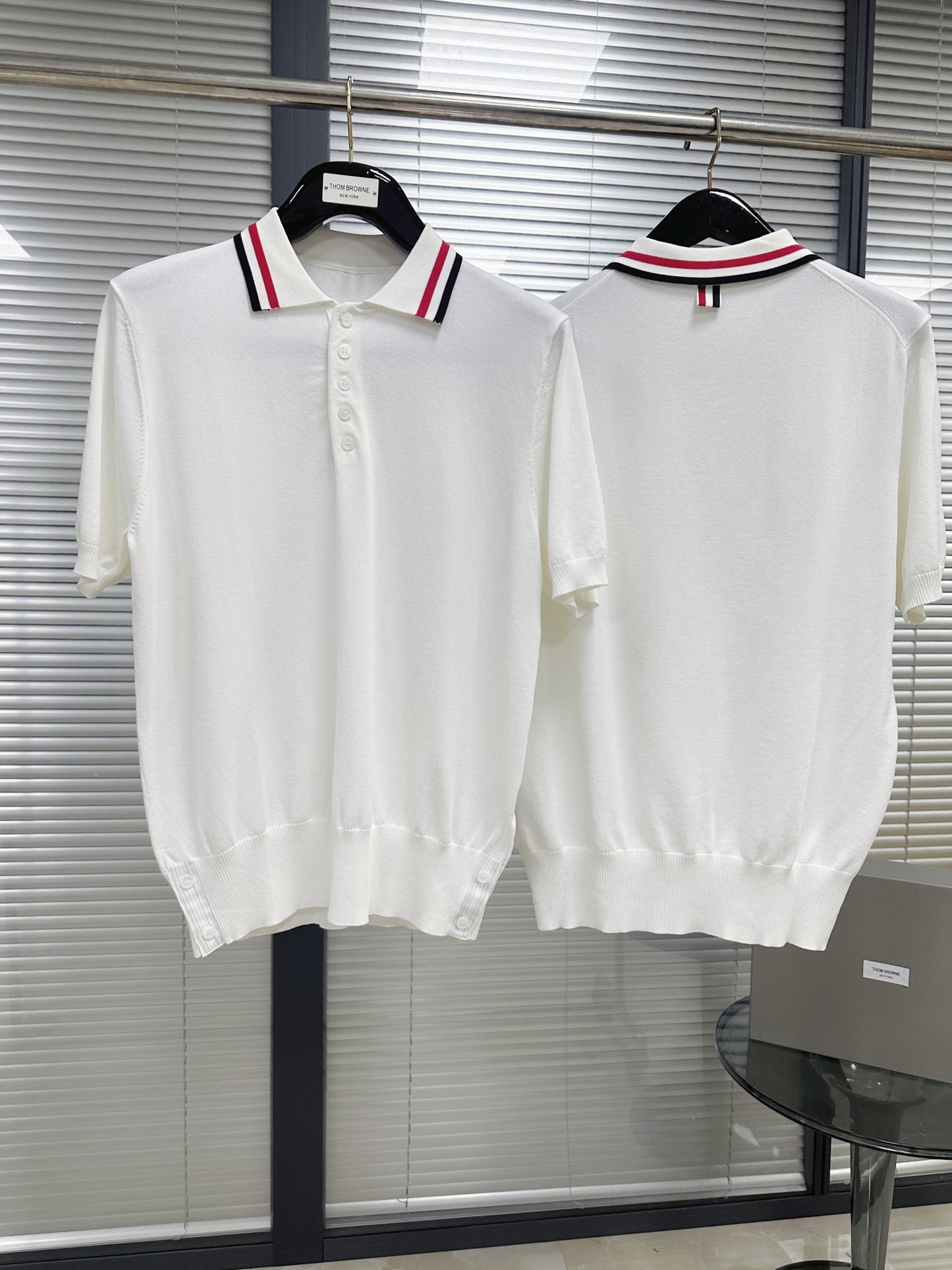 White and Dark Blue T-Shirt