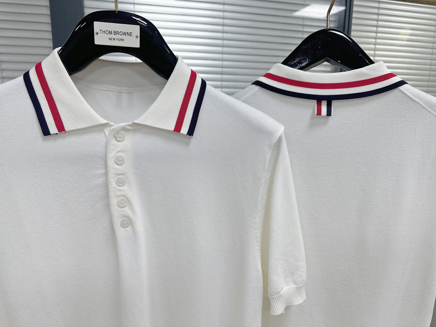 White and Dark Blue T-Shirt