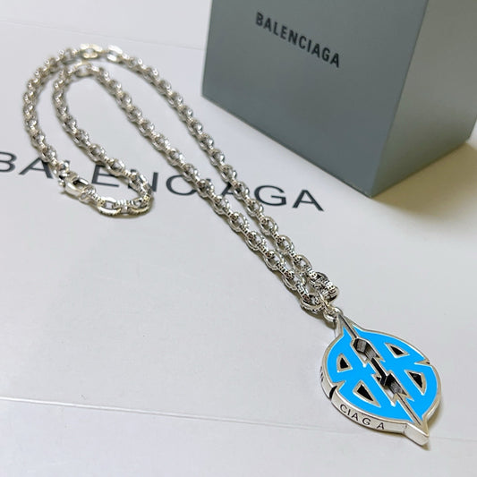 Silver Blue Necklace