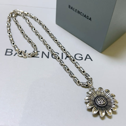 Silver Black Necklace