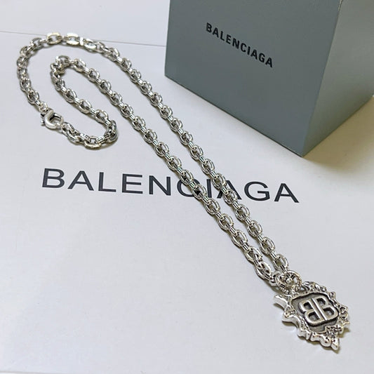 Silver Black Necklace