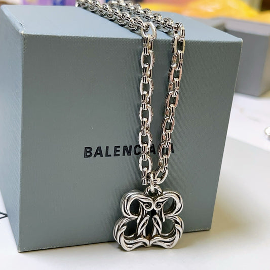 Silver Black Necklace
