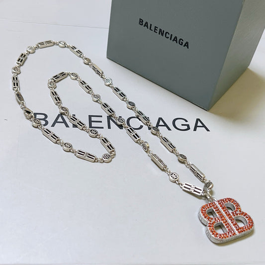 Silver Red Necklace