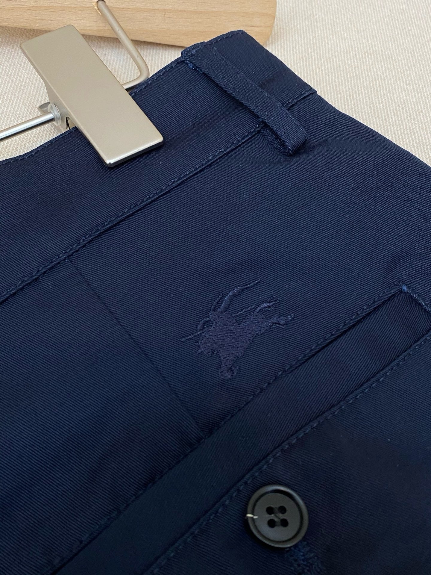Dark Blue and apricot Pant