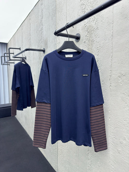 Blue Brown Shirt