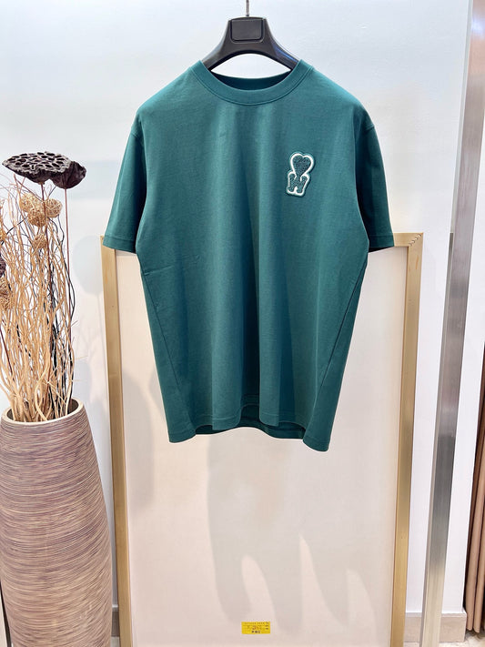 Beige and Green T-Shirt