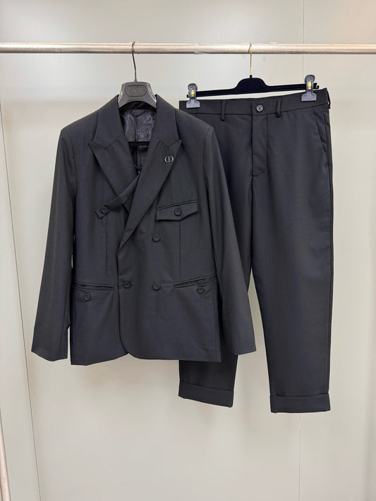 Black Jacket and Pant Set