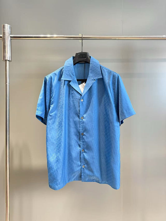 Blue and Light Green Shirt