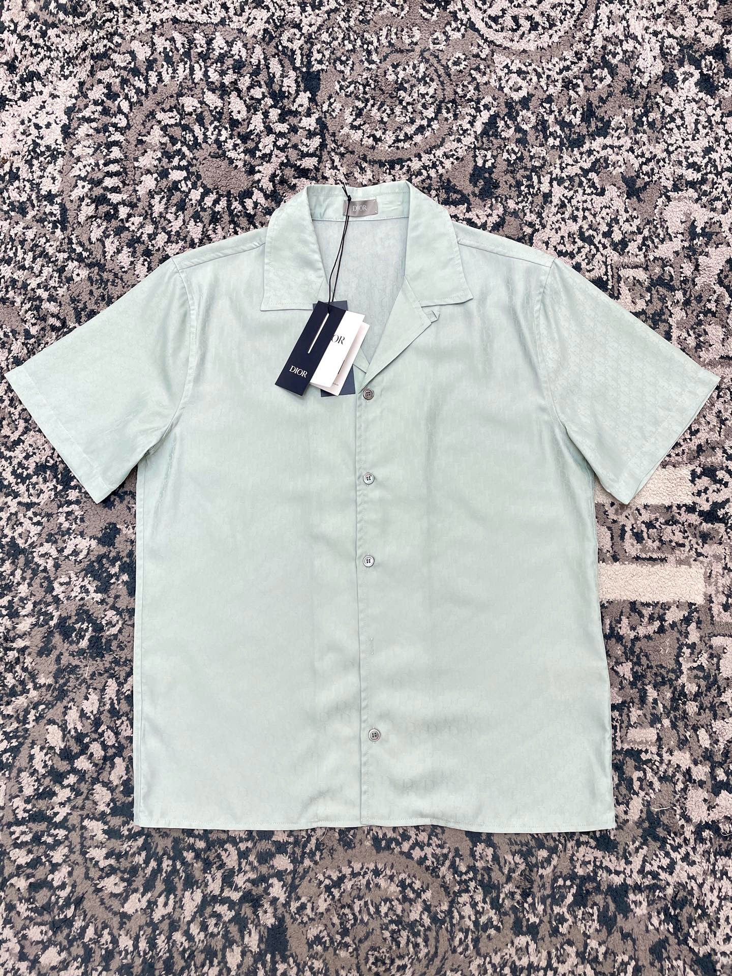 Blue and Light Green Shirt