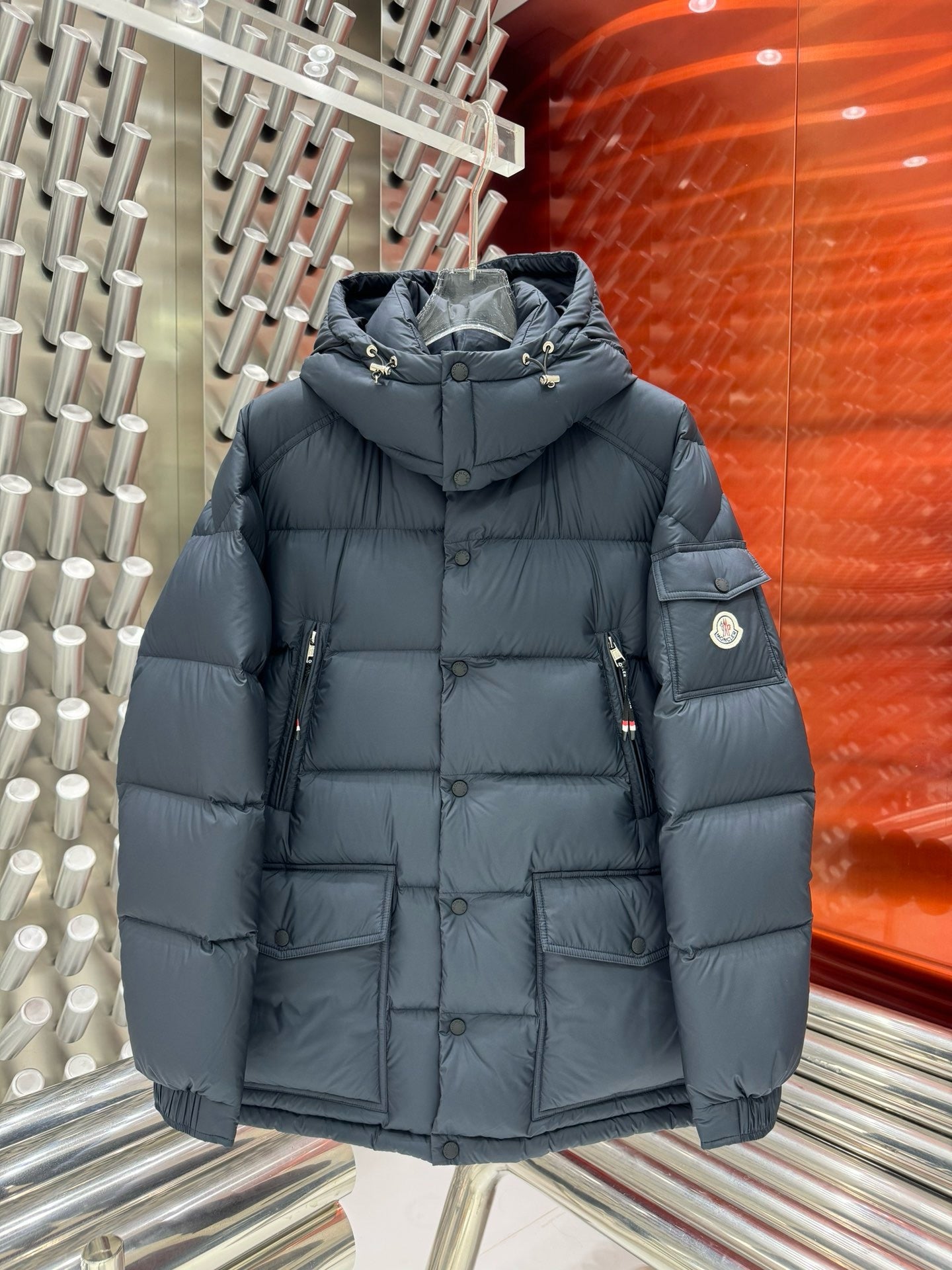 Black and Dark Blue Jacket