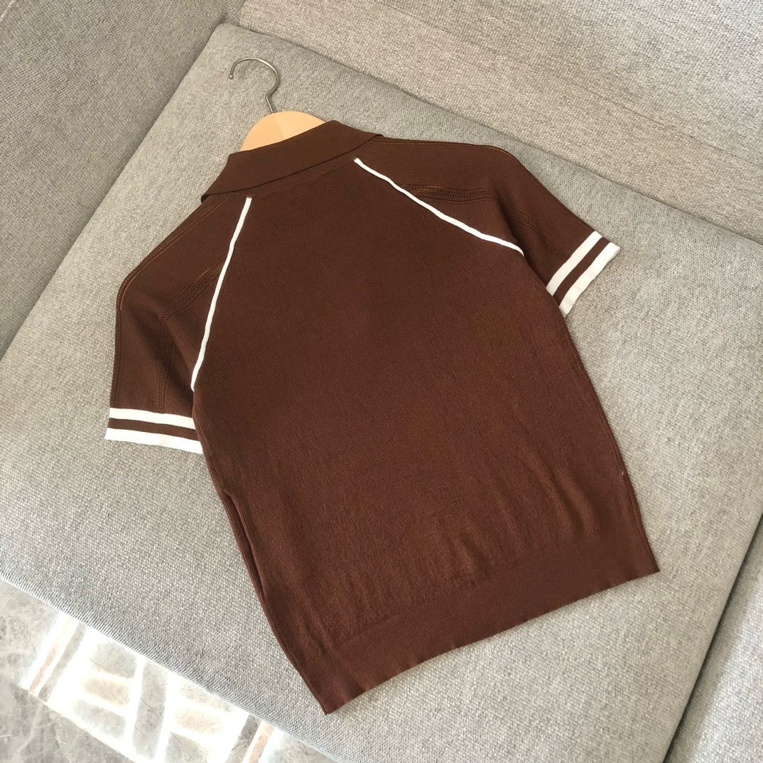 White and Brown Polo
