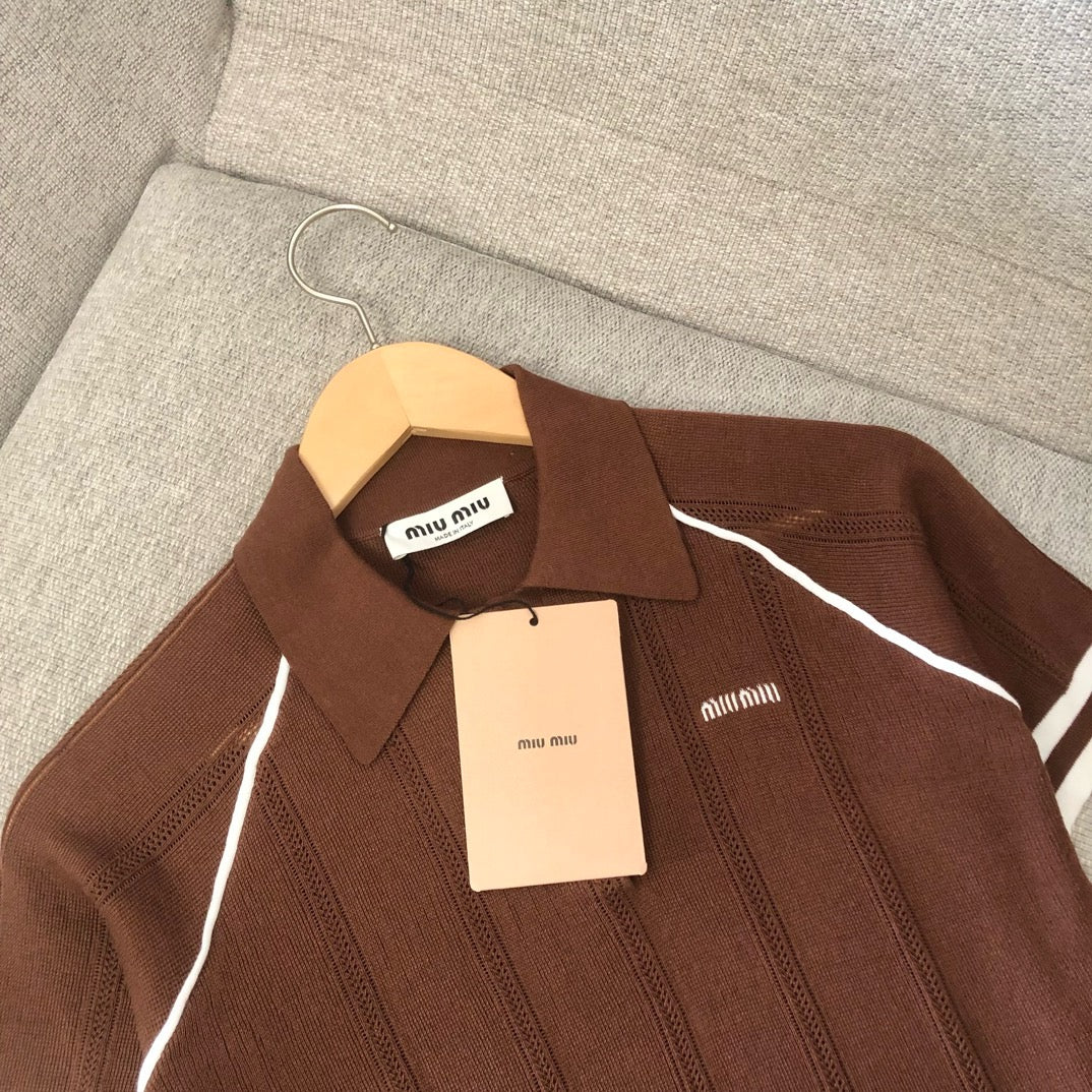 White and Brown Polo
