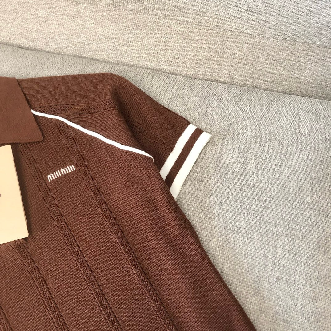 White and Brown Polo