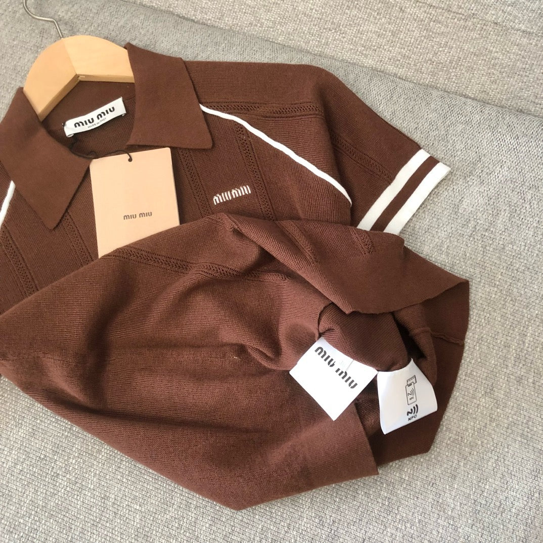 White and Brown Polo