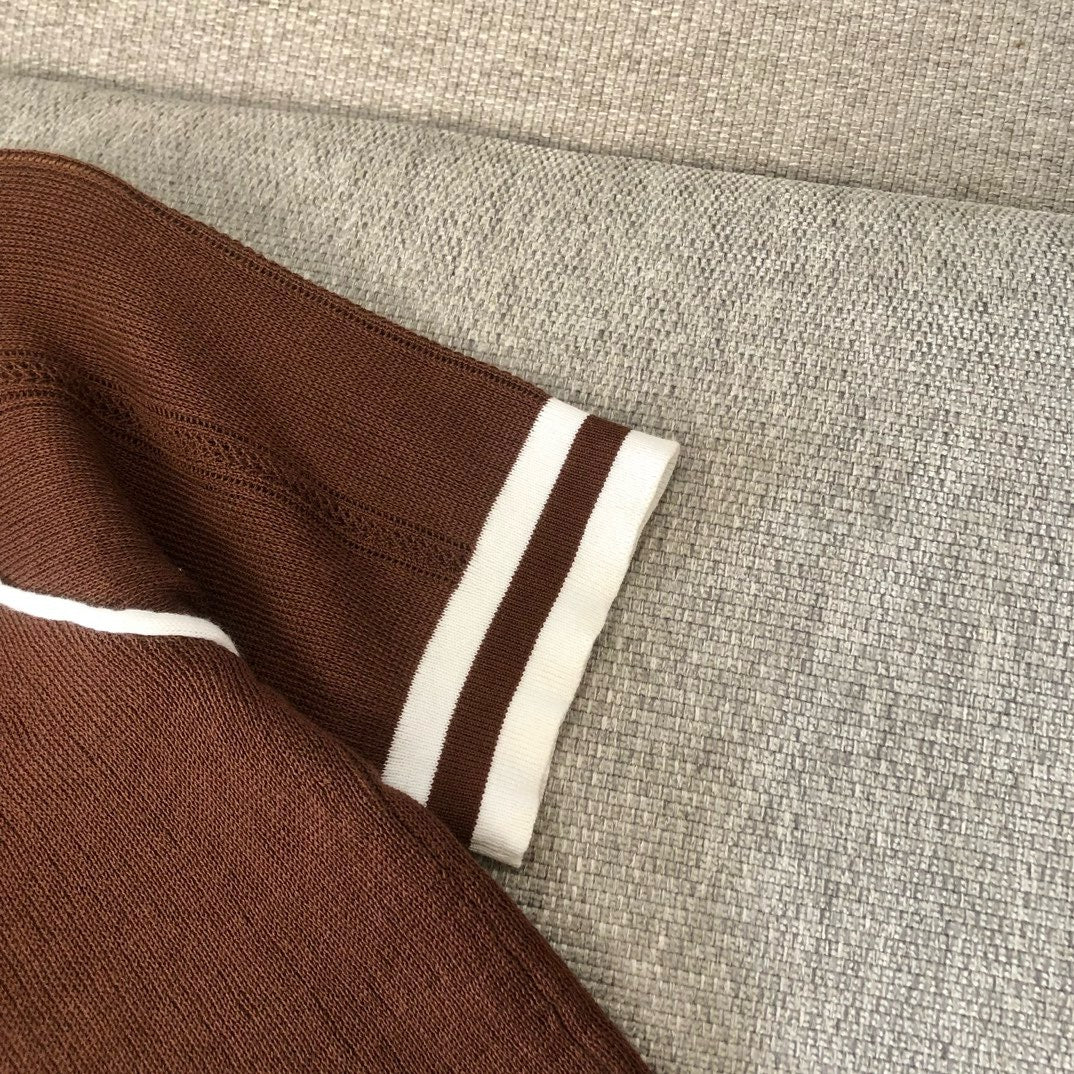 White and Brown Polo