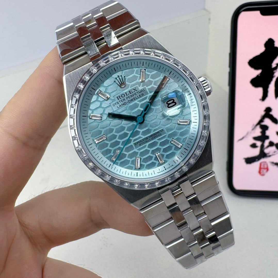 Silver Blue Watch