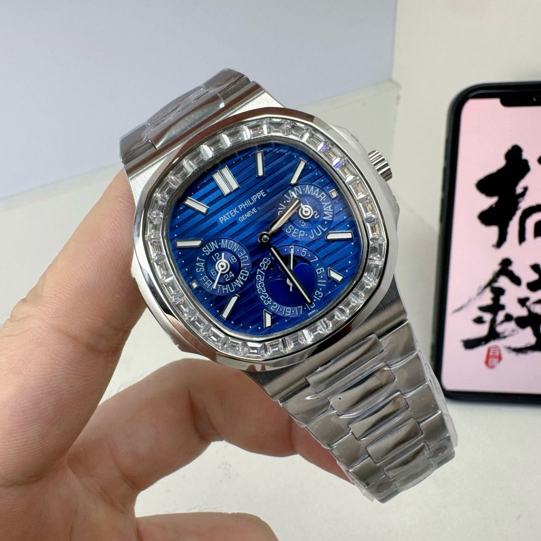 Silver Blue Watch