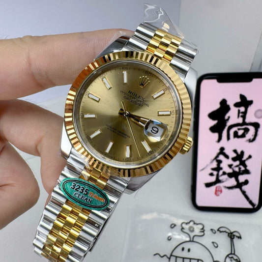 Silver Golden Watch