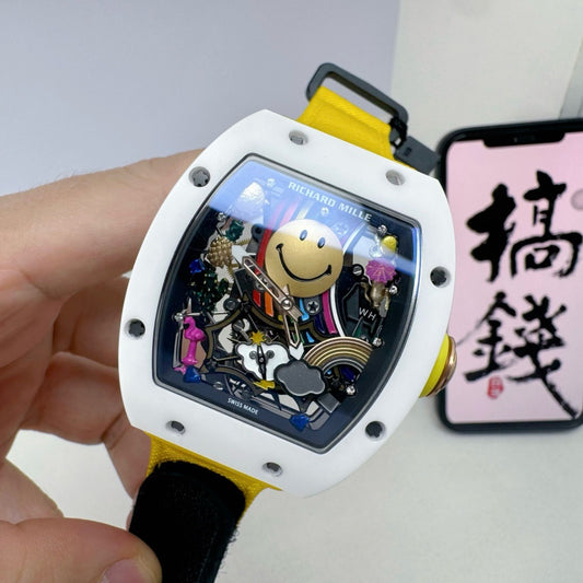 Yellow White Watch