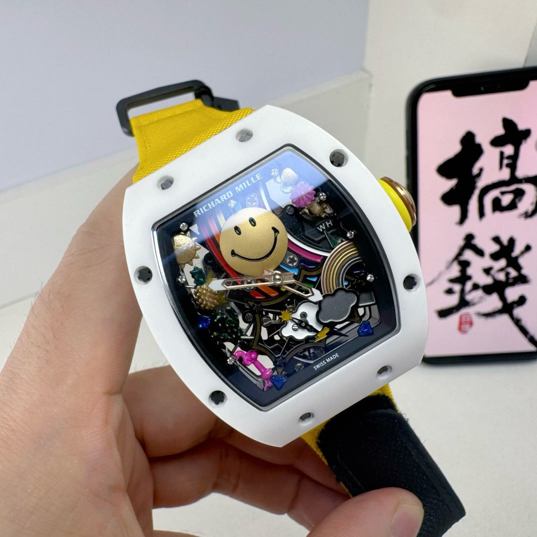 Yellow White Watch