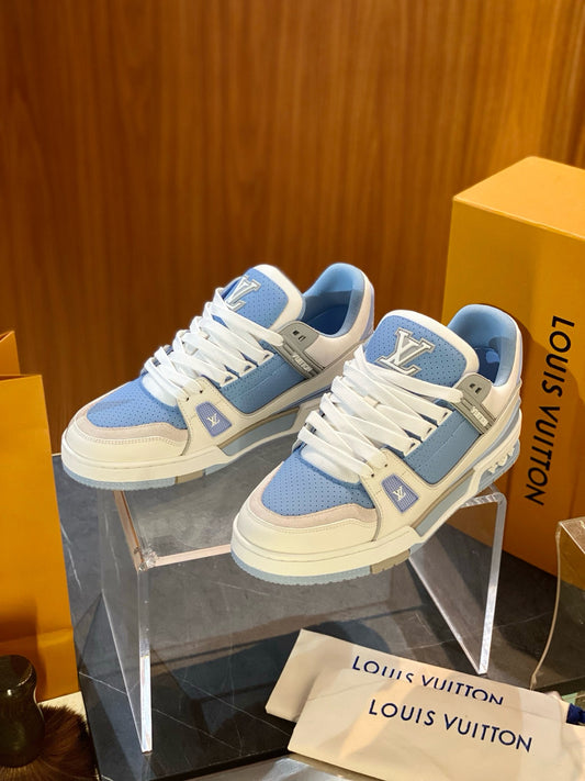 Blue and Pink Shoes