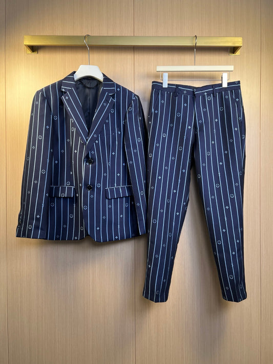 Blue Jacket and Pant Set