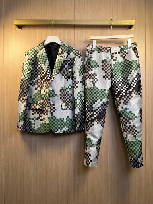 Multi-Colors Jacket and Pant Set
