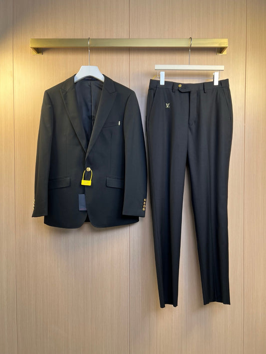 Black Jacket and Pant Set