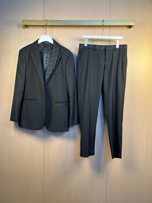 Black Jacket and Pant Set