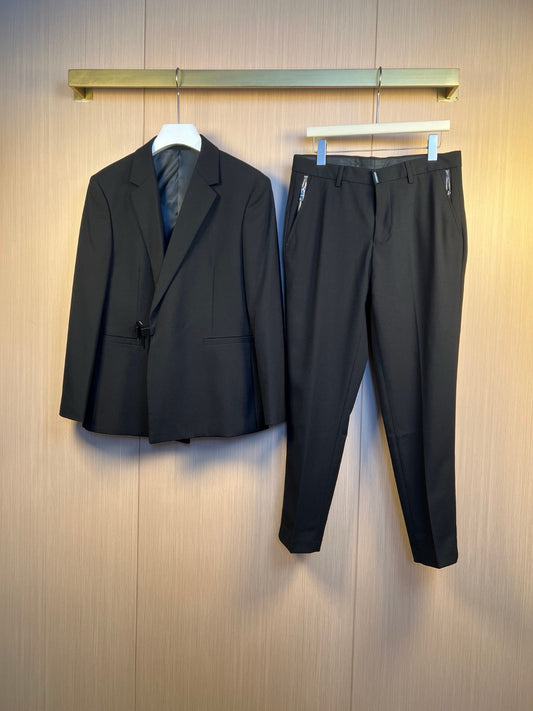 Black Jacket and Pant Set