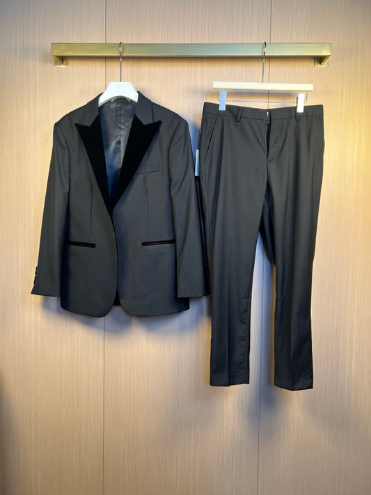 Grey Jacket and Pant Set