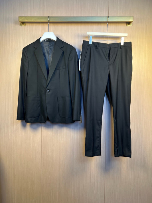 Black Jacket and Pant Set