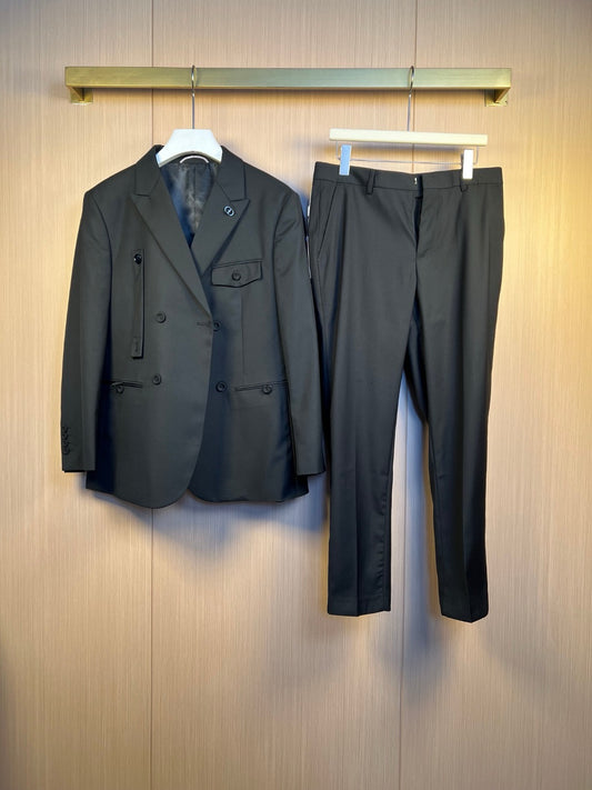 Black Jacket and Pant Set