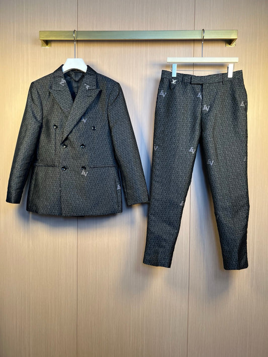 Black Jacket and Pant Set