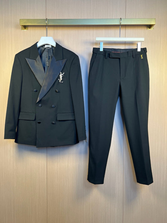 Black Jacket and Pant Set