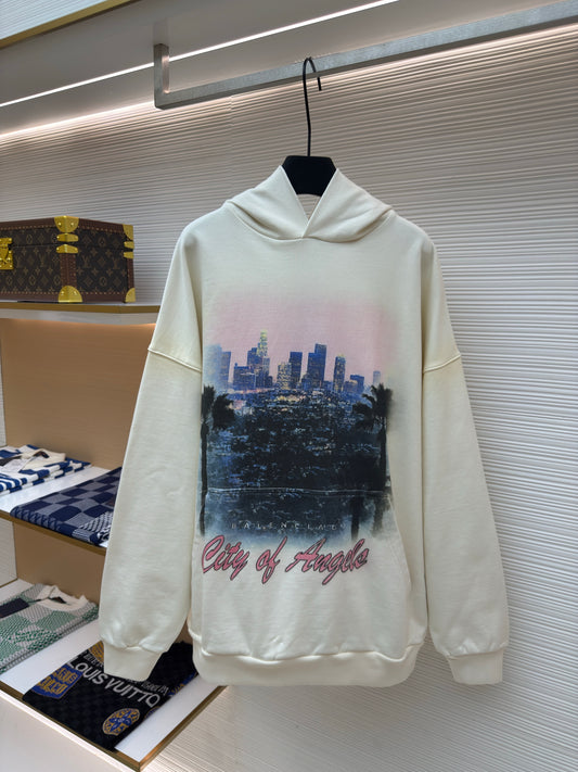 White and Black Hoodie