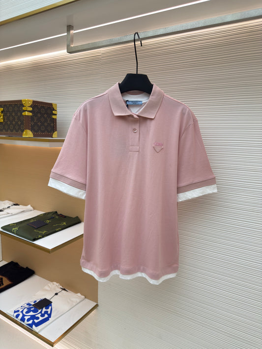 Pink and Blue Polo