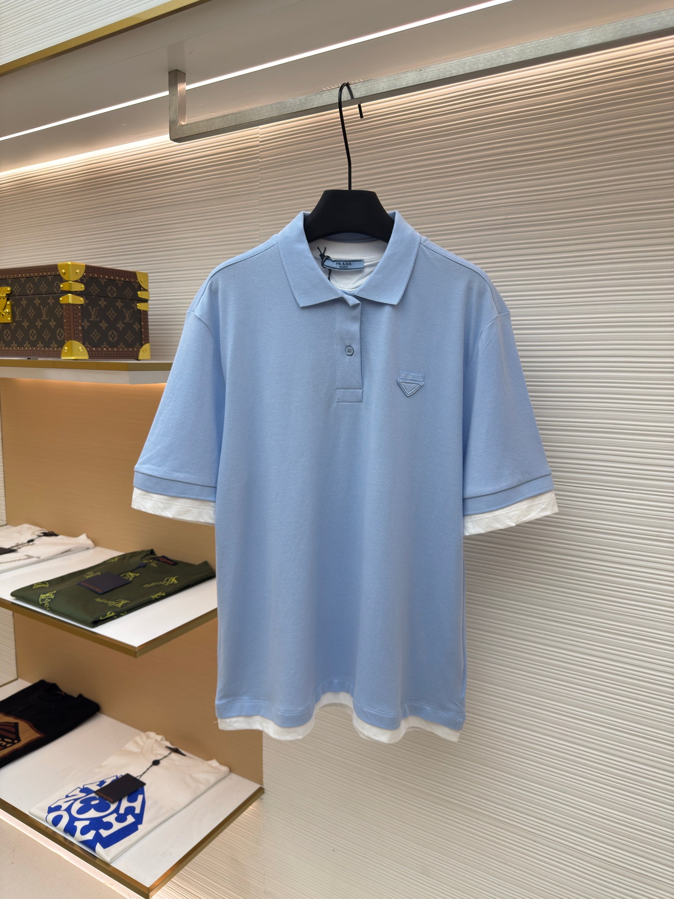 Pink and Blue Polo