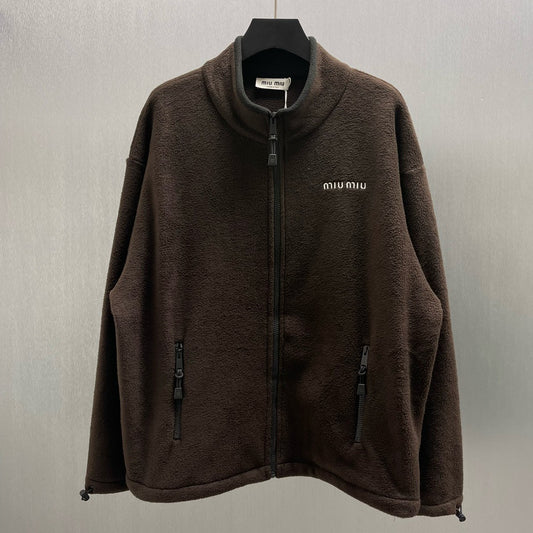 Brown and Dark Blue Jacket
