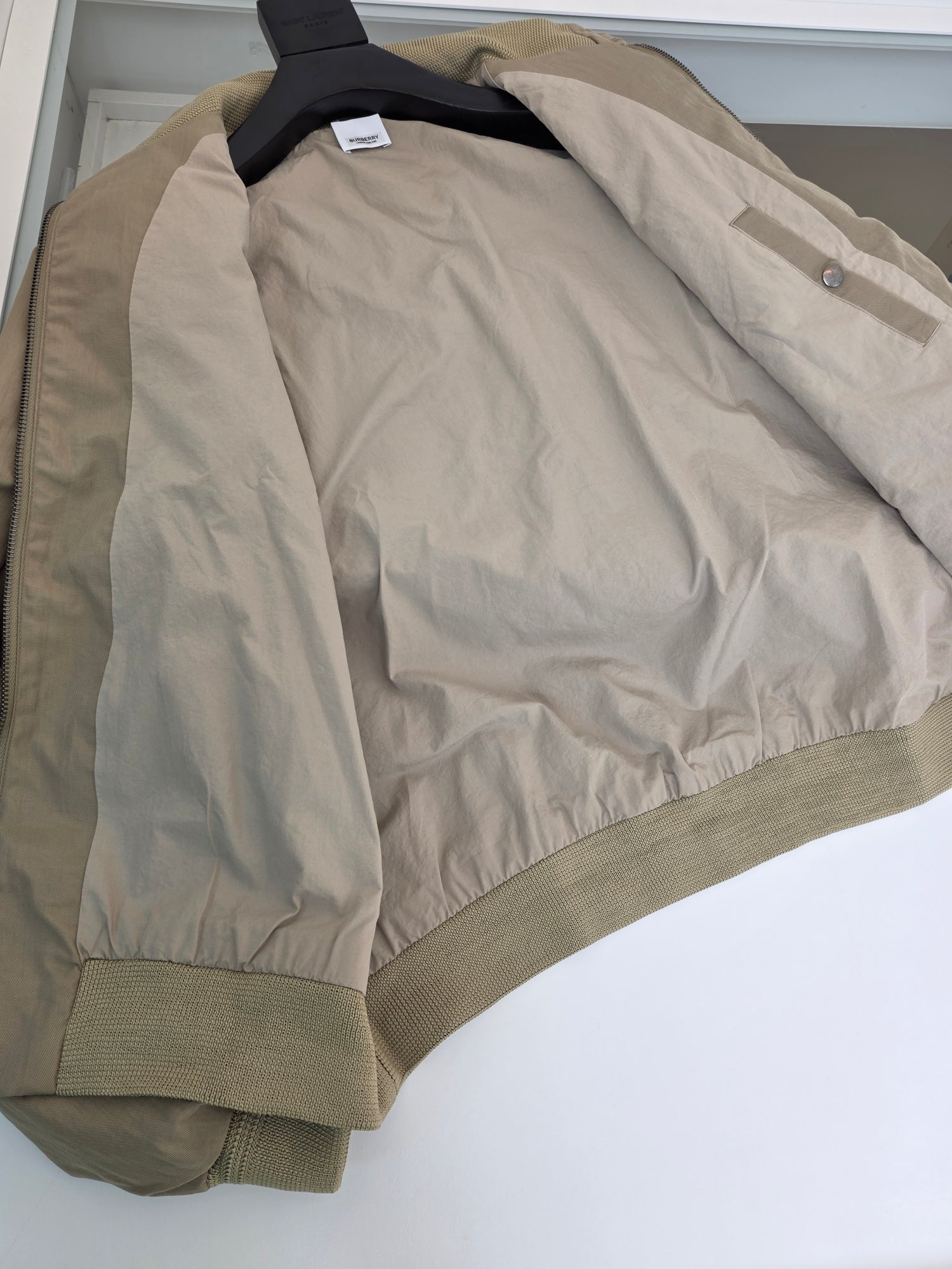 Beige and Black Jacket