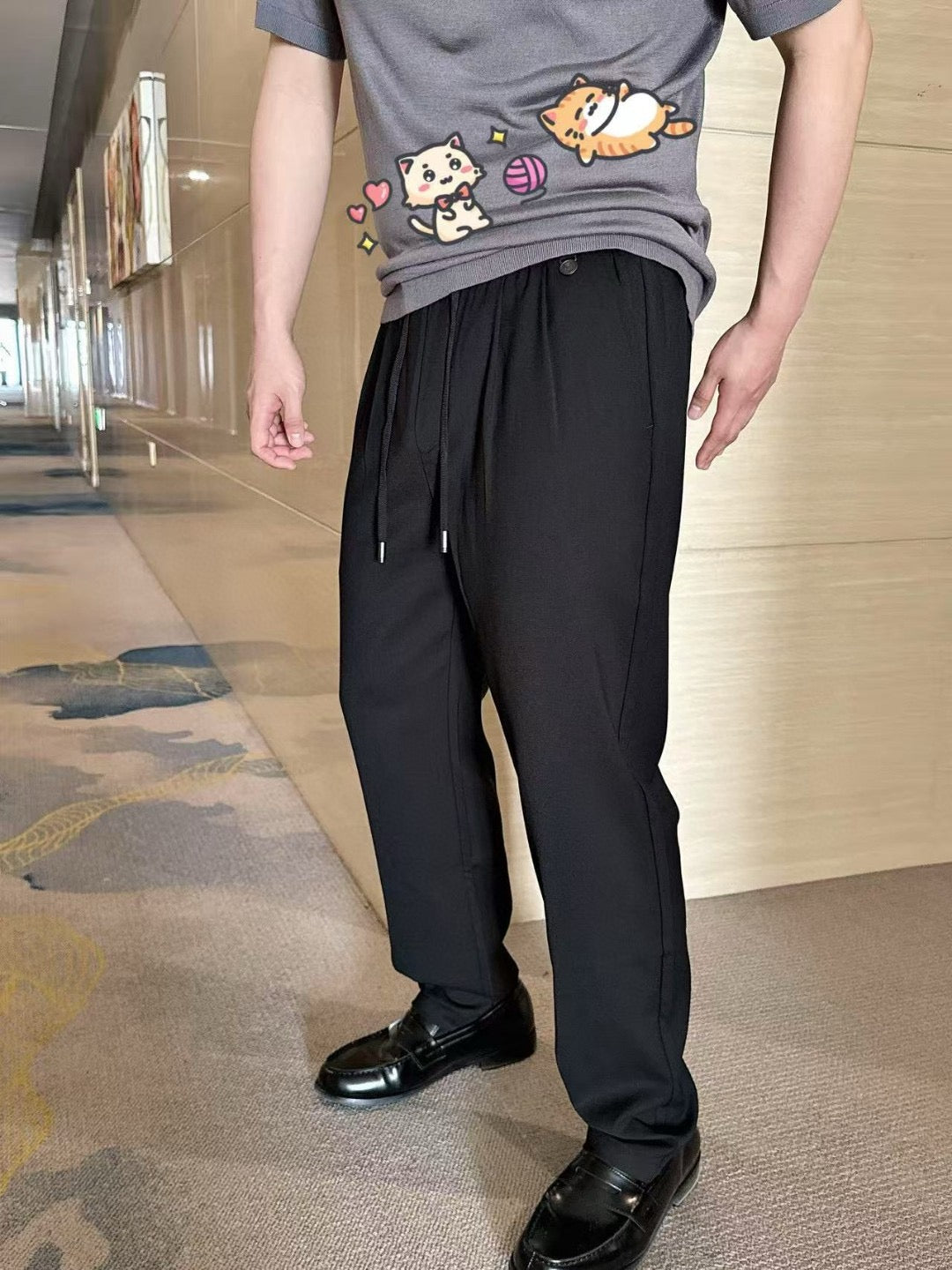 Grey and Black Pant