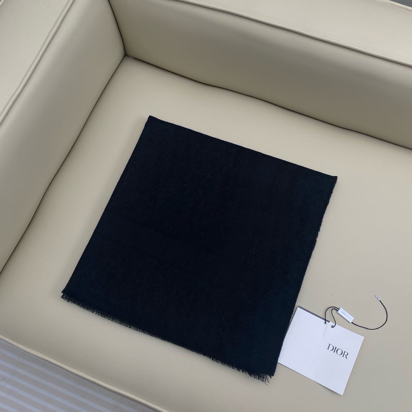 Black and Beige Scarf