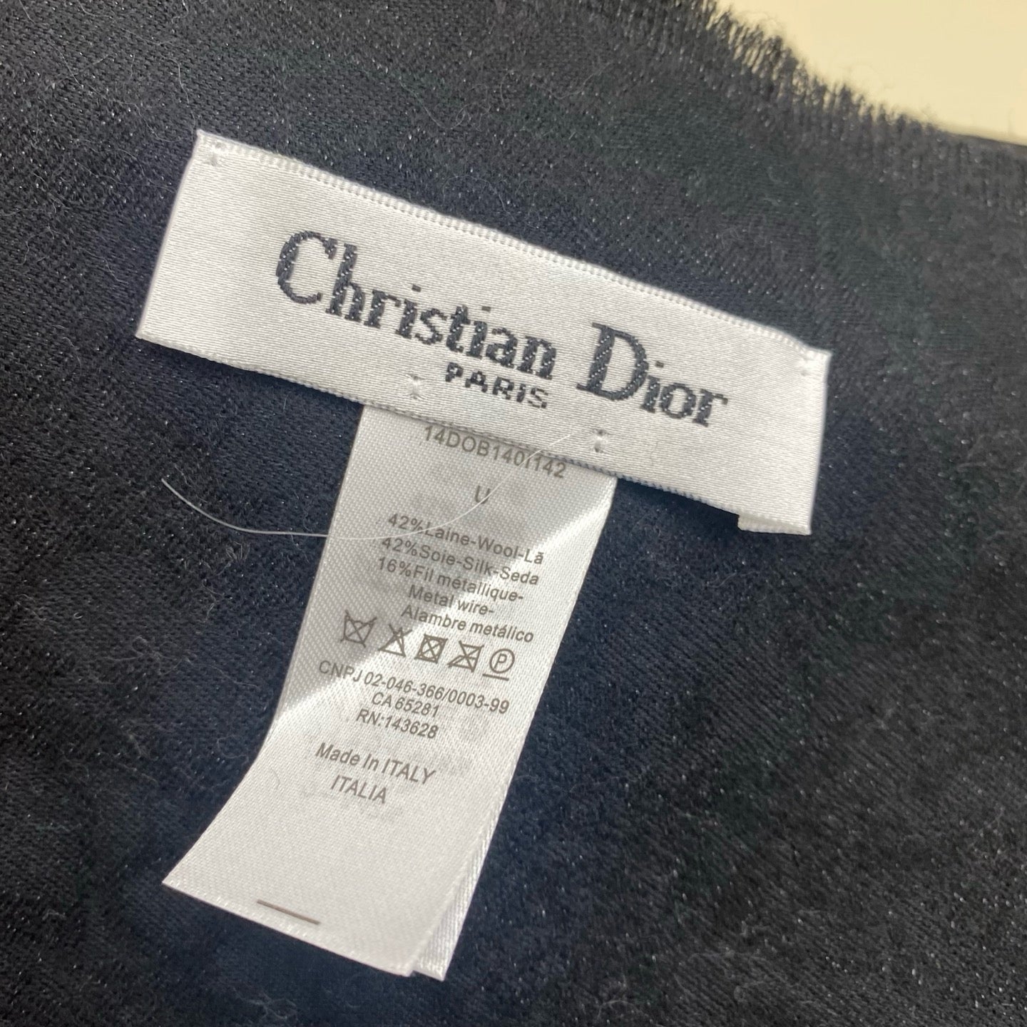 Black and Beige Scarf