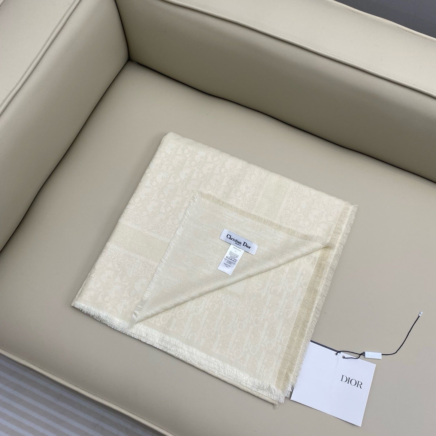 Black and Beige Scarf