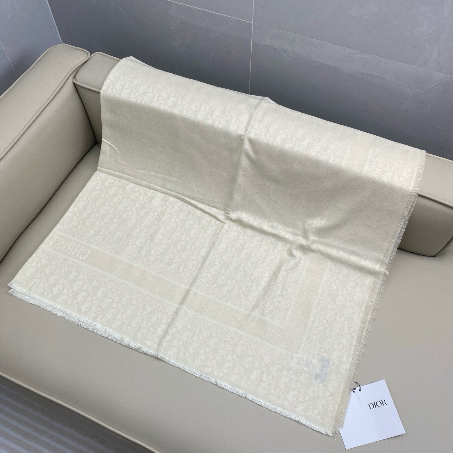 Black and Beige Scarf