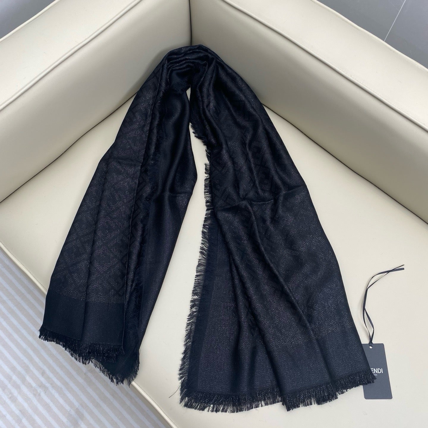 Black and Purple Scarf